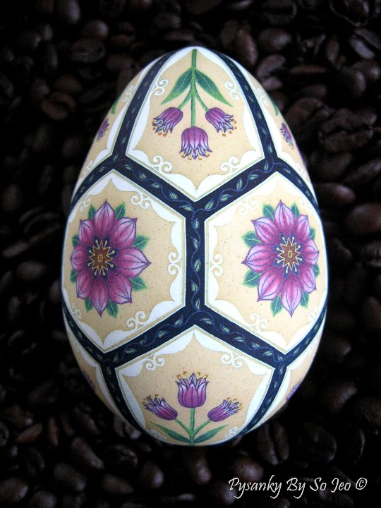 Victorian Garden Ukrainian Easter Egg Pysanky By So Jeo